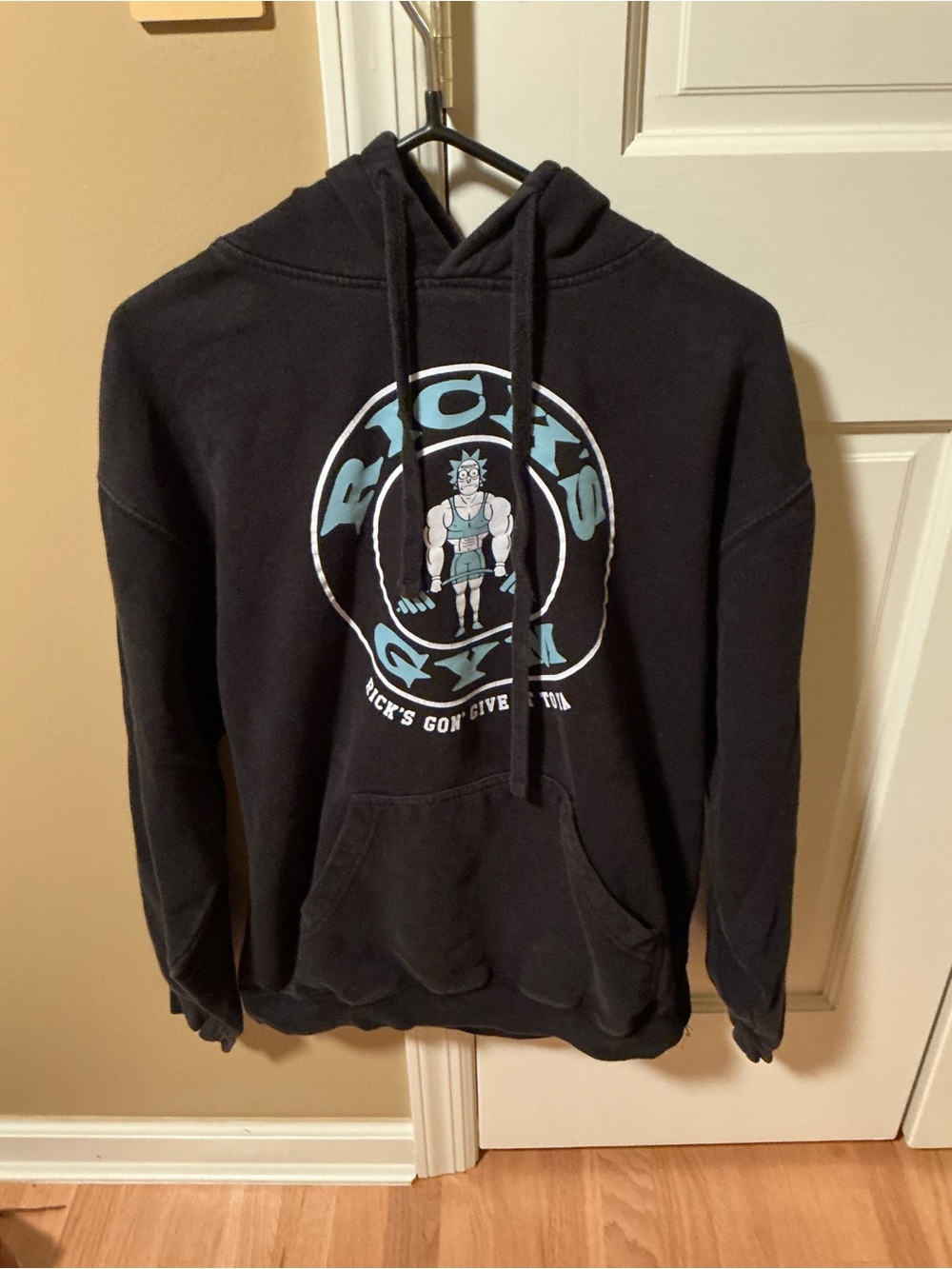 Rick & Morty Adult Swim Pullover Hoodie Sweatshirt Men's Size Large